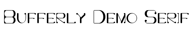 Bufferly Demo Serif Font Image