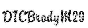 DTCBrodyM29 Font Image