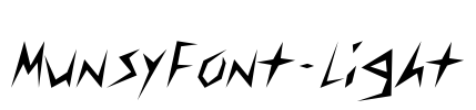 MunsyFont-Light