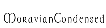 MoravianCondensed Font Image