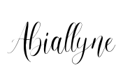 Abiallyne Font Image