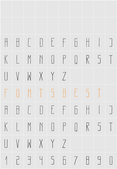Badass Typography Character Map