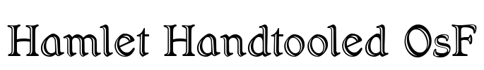 Hamlet Handtooled OsF Font Image