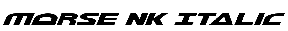 Morse NK Italic