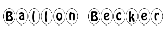 Ballon Becker Font Image
