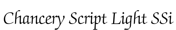Chancery Script Light SSi