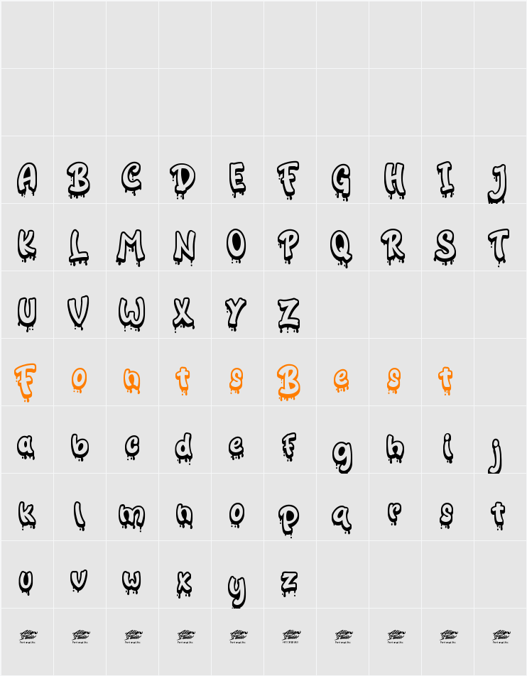 Bloody Ichor Extrude Character Map