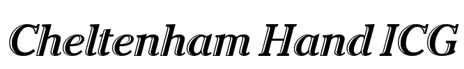Cheltenham Hand ICG Font Image