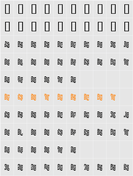 FlagDayThree Character Map