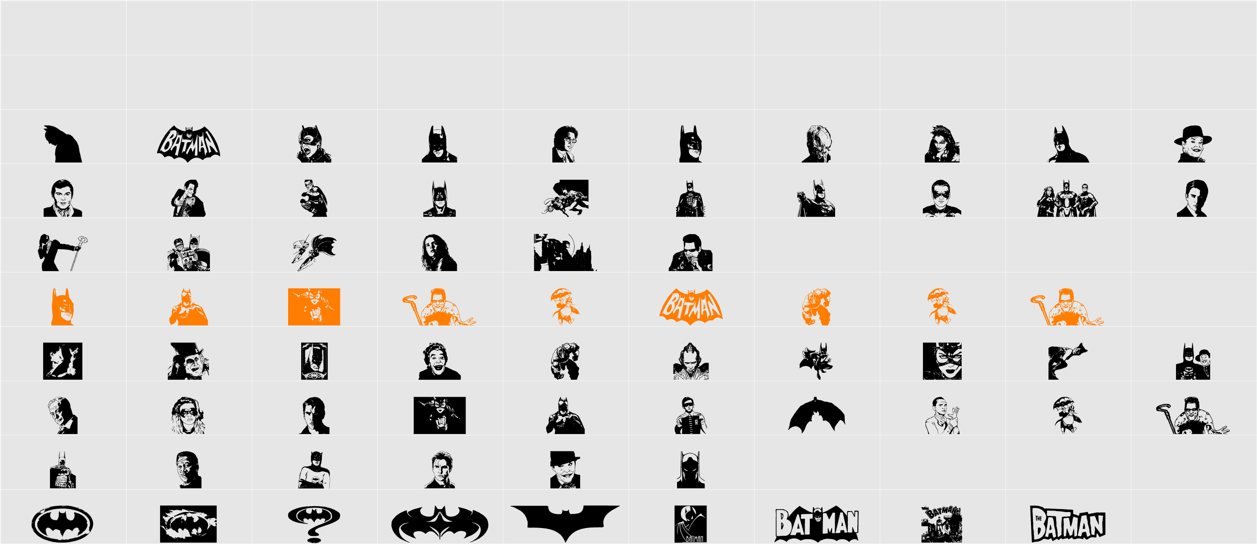 Batman The Dark Knight Character Map