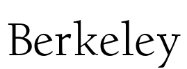 Berkeley Font Image