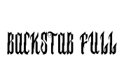 BACKSTAB FULL Font Image