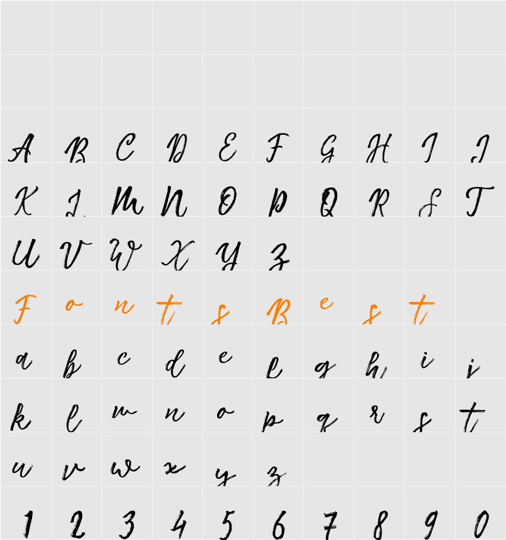 Anstolina Character Map