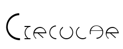 Circular Font Image