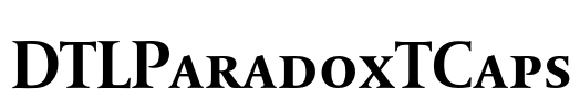 DTLParadoxTCaps Font Image