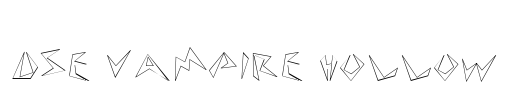 DSE Vampire Hollow Font Image