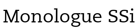 Monologue SSi Font Image