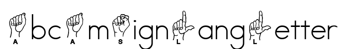 AbcAmSignLangLetter