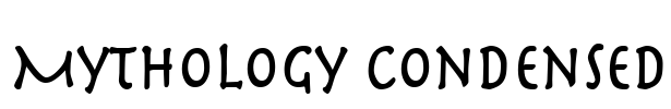 Mythology Condensed Font Image