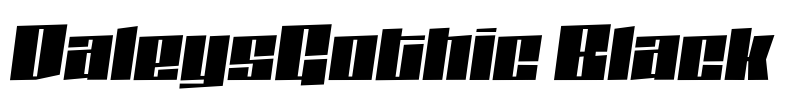 DaleysGothic Black Font Image