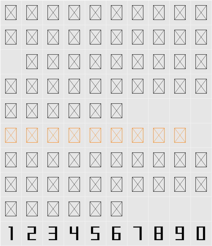 Fona Character Map