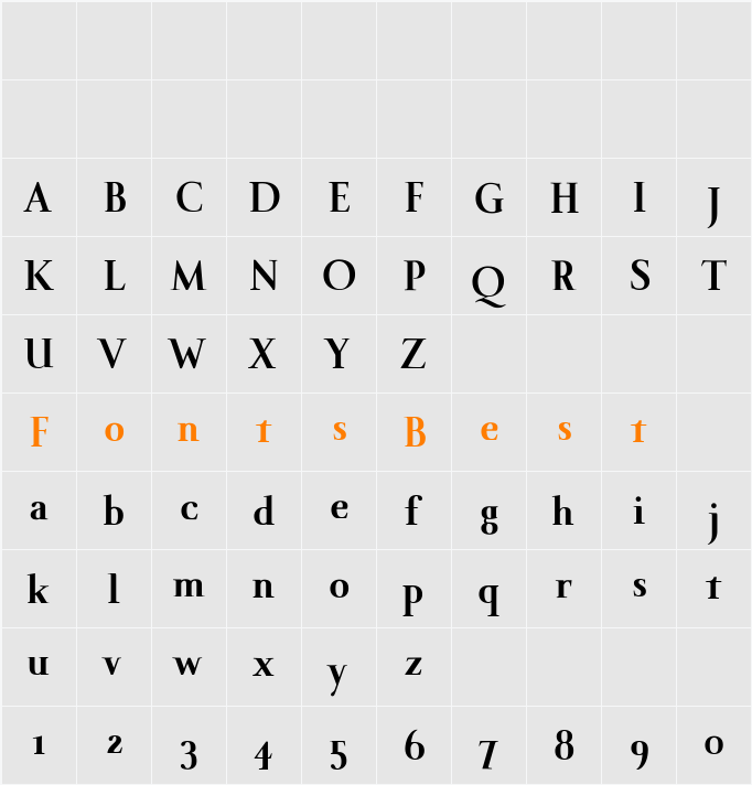 Indispose Character Map