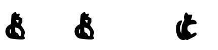 Bad Black Cat Font Image