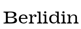 Berlidin Font Image