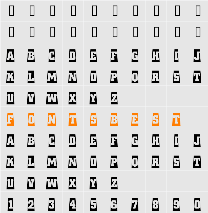 a_CityNovaTtlCmSp Character Map