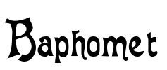 Baphomet Font Image