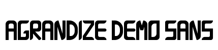 Agrandize Demo Sans Font Image