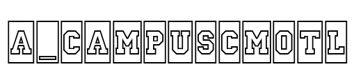 a_CampusCmOtl Font Image
