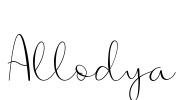 Allodya Font Image