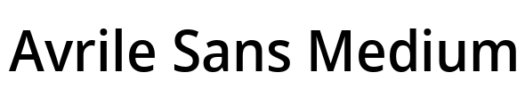 Avrile Sans Medium Font Image