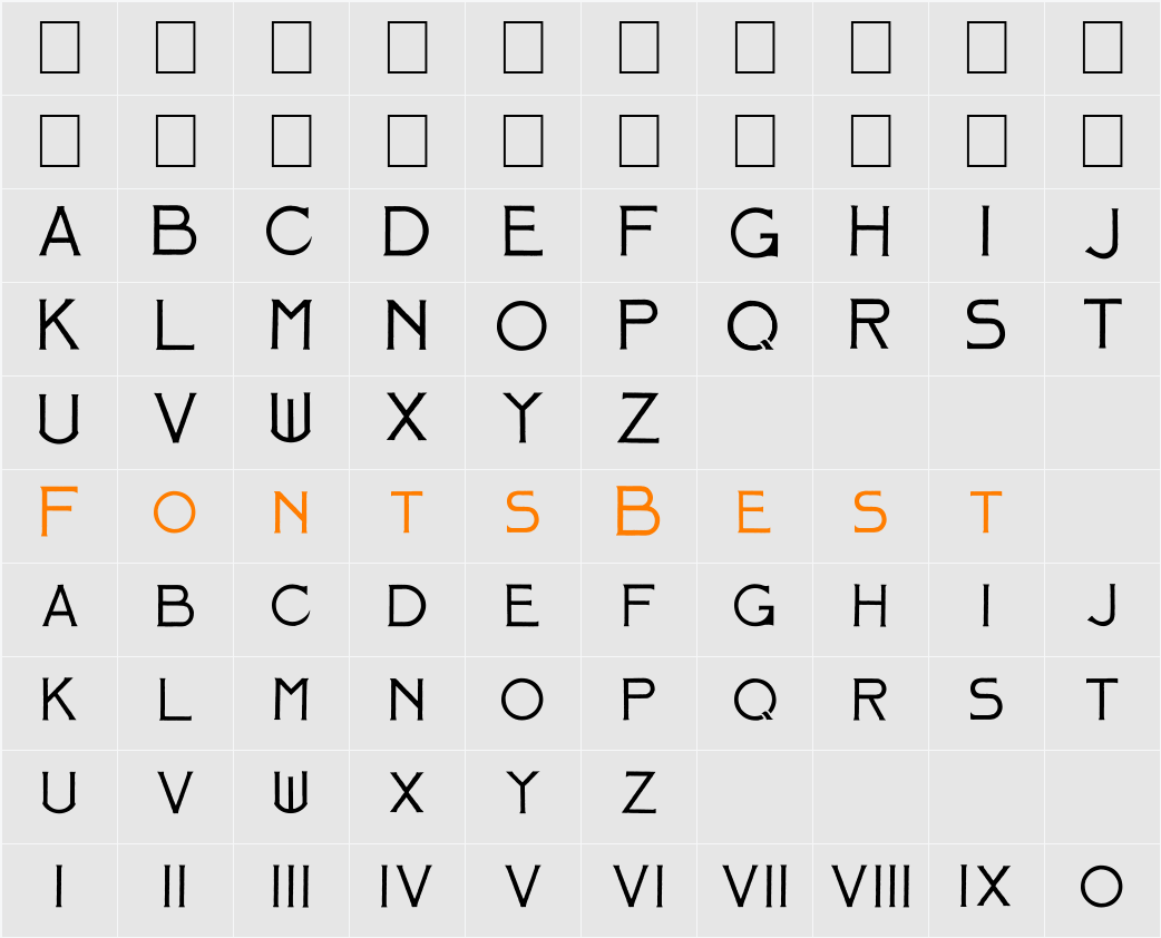 Mosaic_Solid Character Map