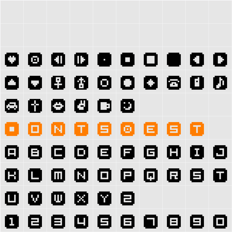 BM stamp Cyr Character Map