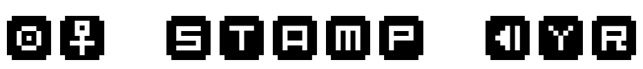 BM stamp Cyr Font Image