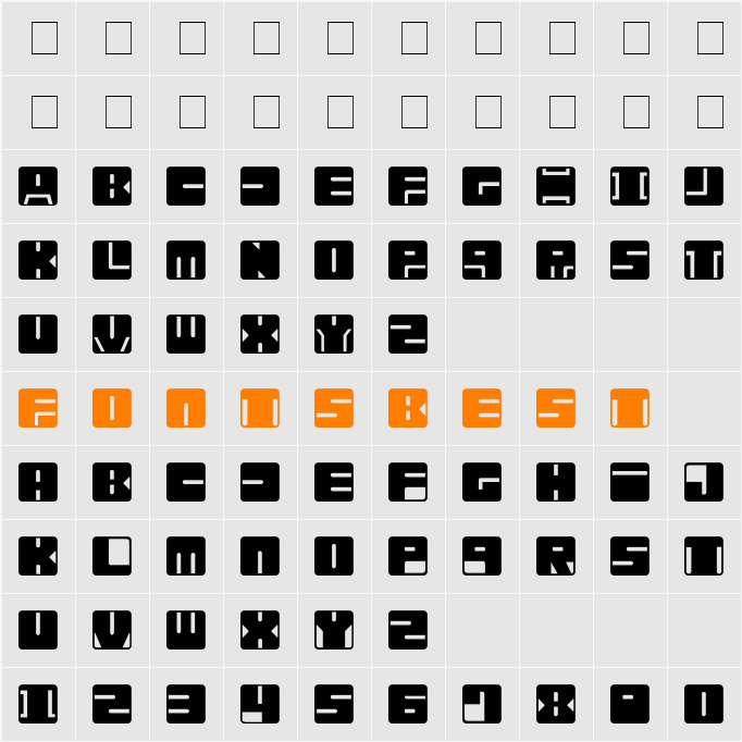 Infobubble Character Map