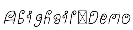 Abighail-Demo Font Image