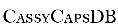 CassyCapsDB Font Image