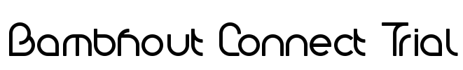 Bambhout Connect Trial Font Image