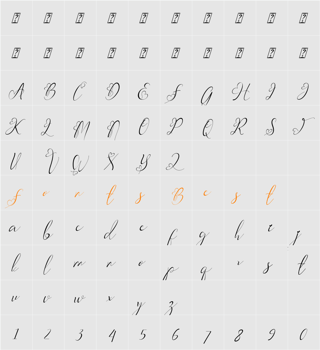 Adellia Character Map
