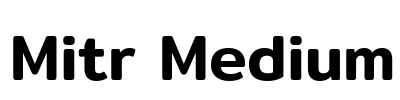 Mitr Medium Font Image