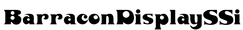 BarraconDisplaySSi Font Image