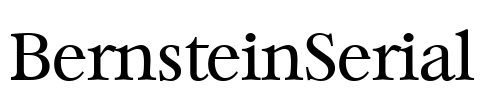 BernsteinSerial Font Image