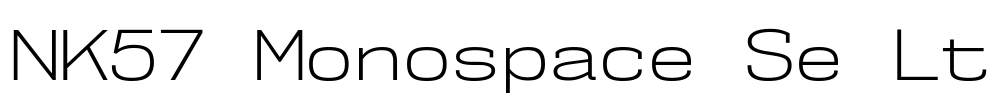 NK57 Monospace Se Lt Font Image