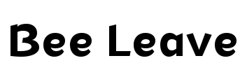 Bee Leave Font Image