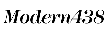 Modern438 Font Image