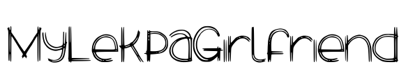 MyLekpaGirlfriend Font Image