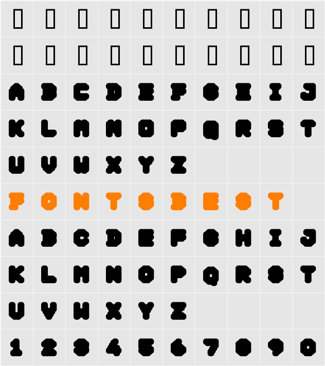 DS Ticket95 Character Map
